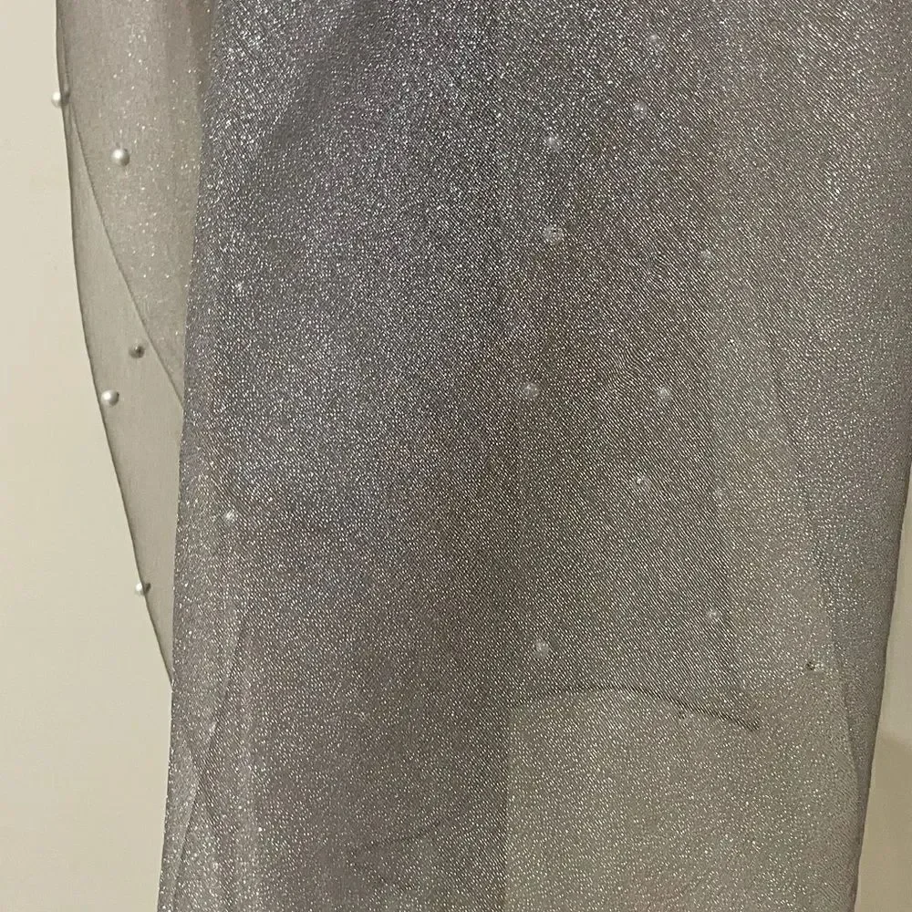 SILVER PEARL Dotted Scarf!